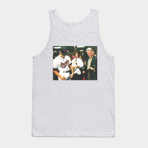 President Bill Clinton with Cal Ripken Tank Top by Soriagk